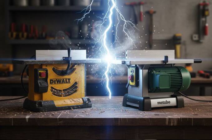 DeWalt DW733-QS vs Metabo DH330