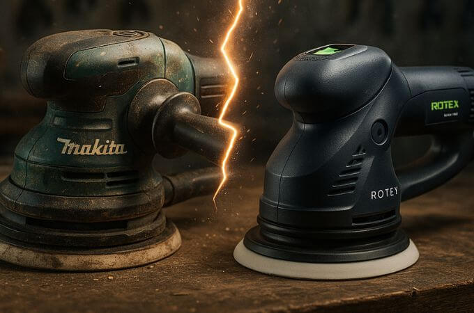 Makita BO6050J vs Festool ROTEX RO 150 FEQ