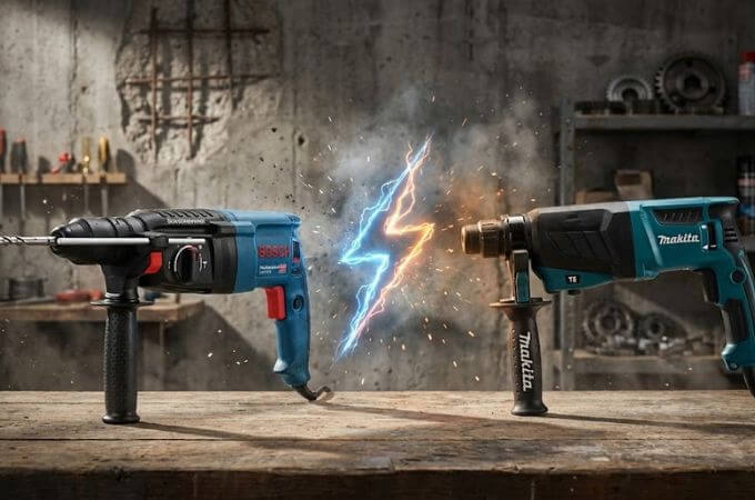 Bosch GBH 2-26 vs Makita HR2630